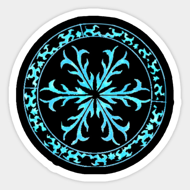 Ice Magic Circle Fairy Tail Sticker TeePublic